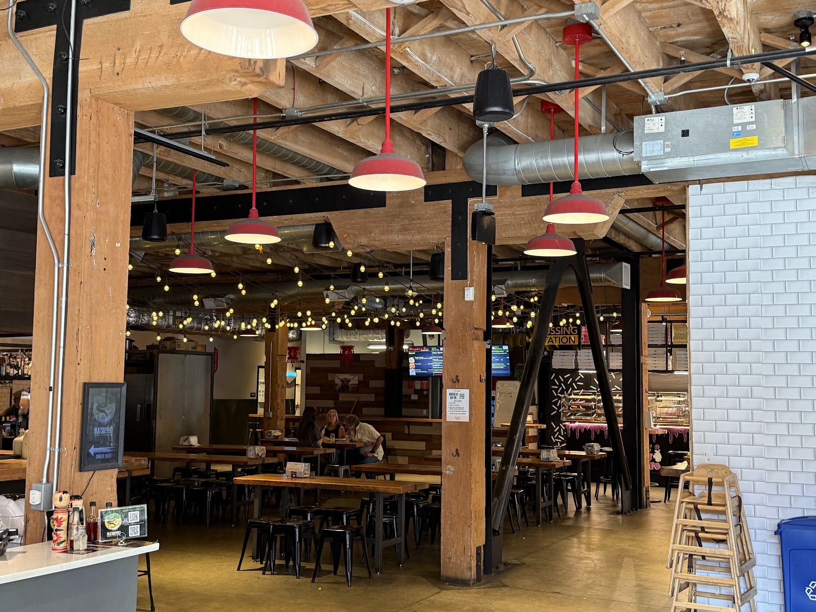 Inside Pine Street Market food hall